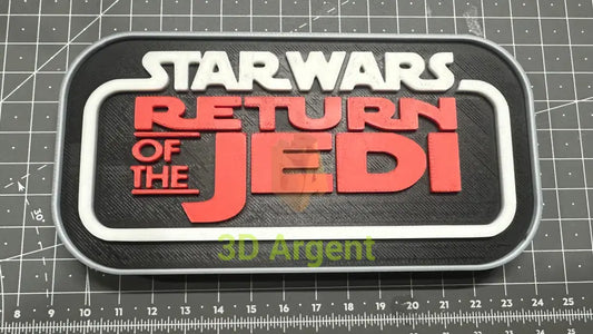 Return of the Jedi Star Wars sign ROTJ - 3D Printed Sign Stand Collectables:Science Fiction Collectables:Other Science