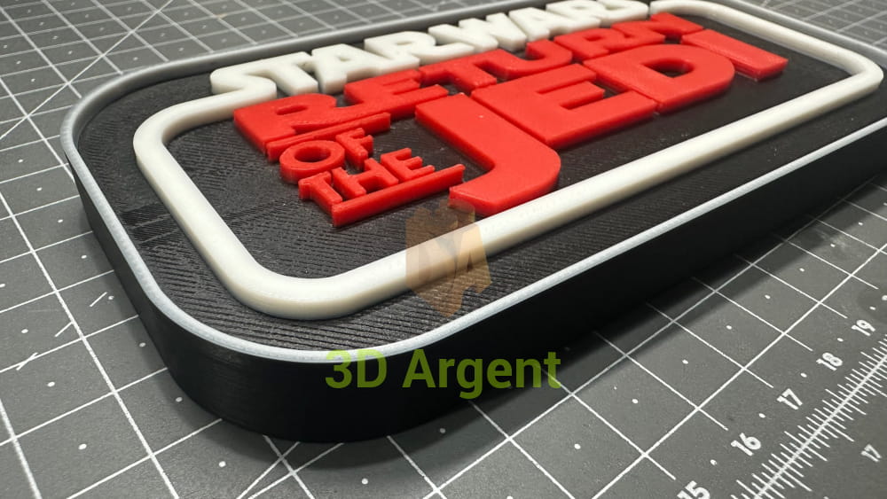 Return of the Jedi Star Wars sign ROTJ - 3D Printed Sign Stand Collectables:Science Fiction Collectables:Other Science