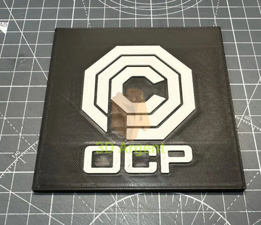 Robocop OCP - 3D Printed Sign Stand Collectables:Science Fiction Collectables:Other Science Fiction Items