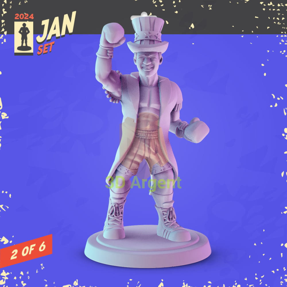 Rocky Figures compatible D&D DragonLance Miniatures Pop Minis - 2 Apollo Creed - Toys & Games:Wargames &