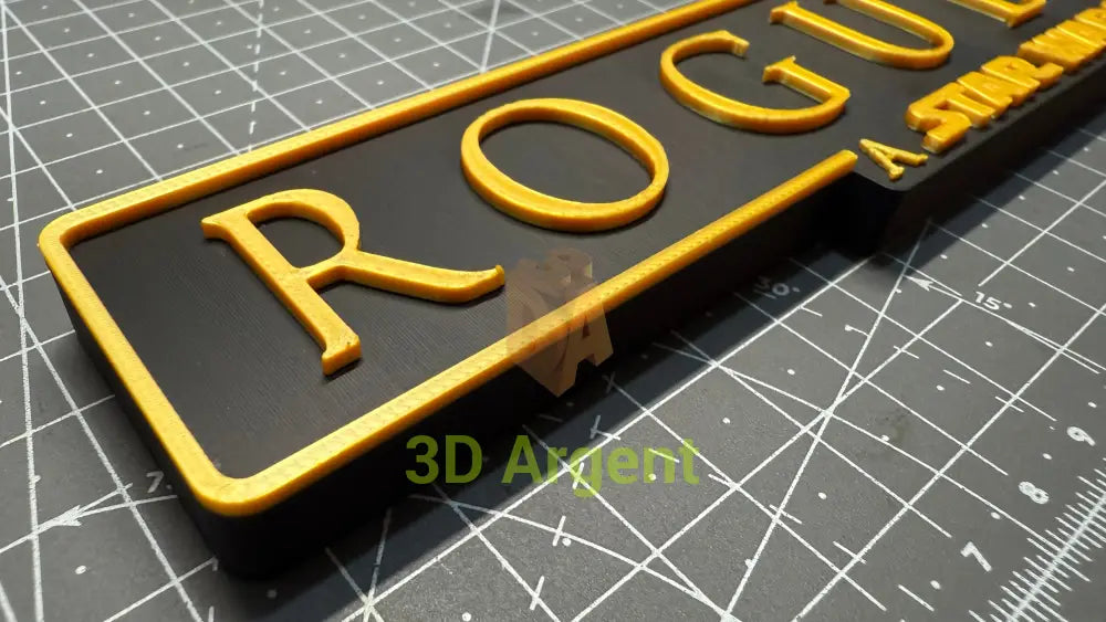 Rogue One Star Wars sign - 3D Printed Sign Stand Collectables:Science Fiction Collectables:Other Science Fiction Items