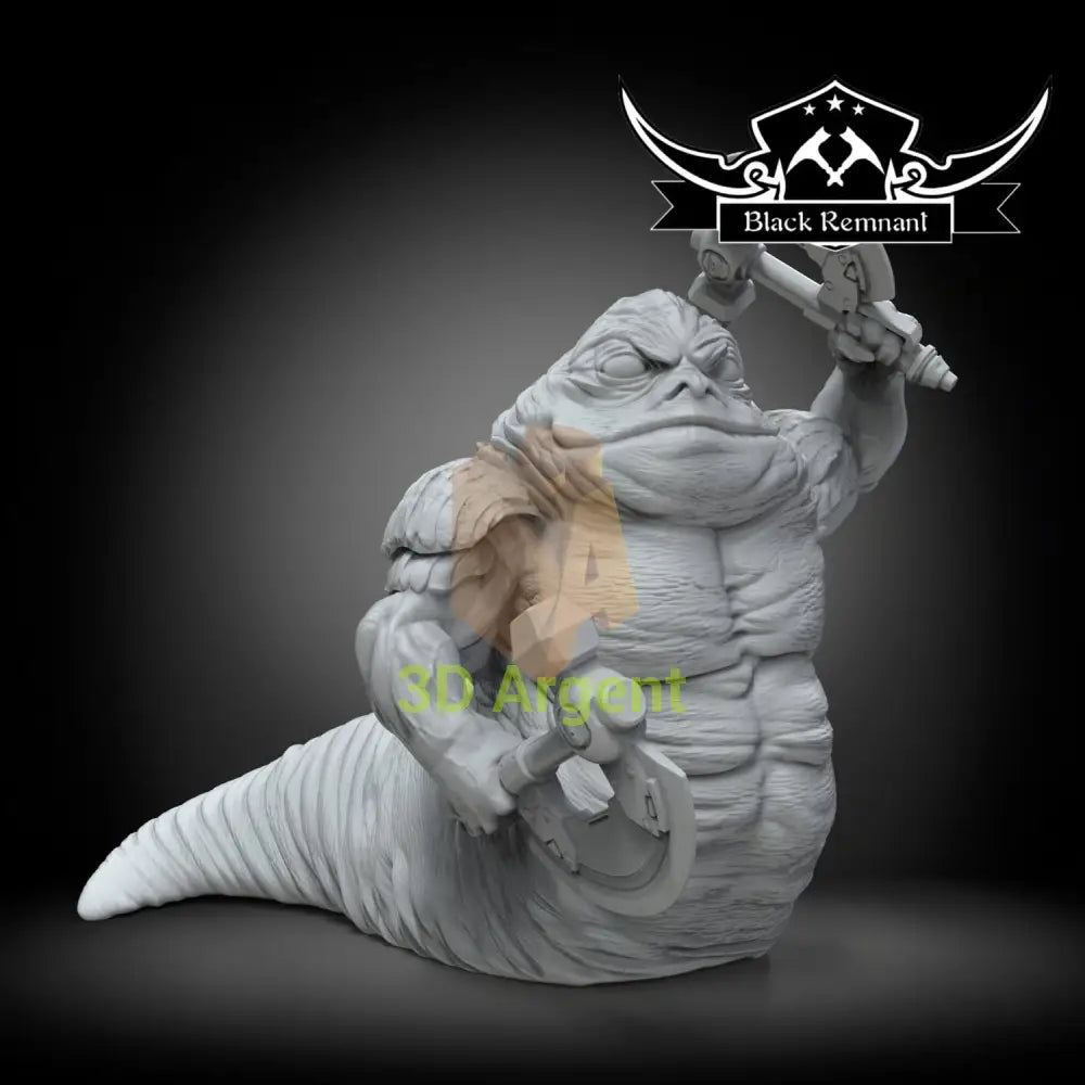 Rotta the Hutt – Star Wars – Black Remnant 3D Printed Resin Miniature - Toys & Games:Wargames & Role-Playing:Star Wars