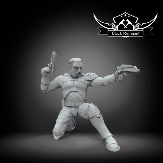 Old Wolffe- Star Wars Legion compatible 3D Printed Resin Miniatures