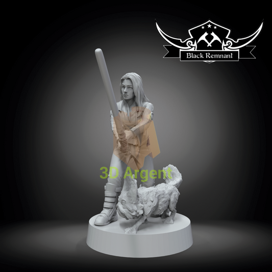 Sabine Wren and Lothcat Star Wars Legion compatible 3D Printed Resin Miniatures Toys & Games:Wargames &