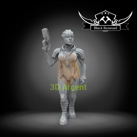 Samara Mass Effect - Stargrave D&D 3D Printed Resin Miniatures Toys & Games:Wargames & Role-Playing:Star Wars