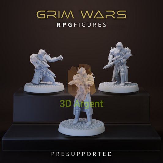 Sand Wraiths 3x - Star Wars Legion Scale 3D Printed Resin Miniatures