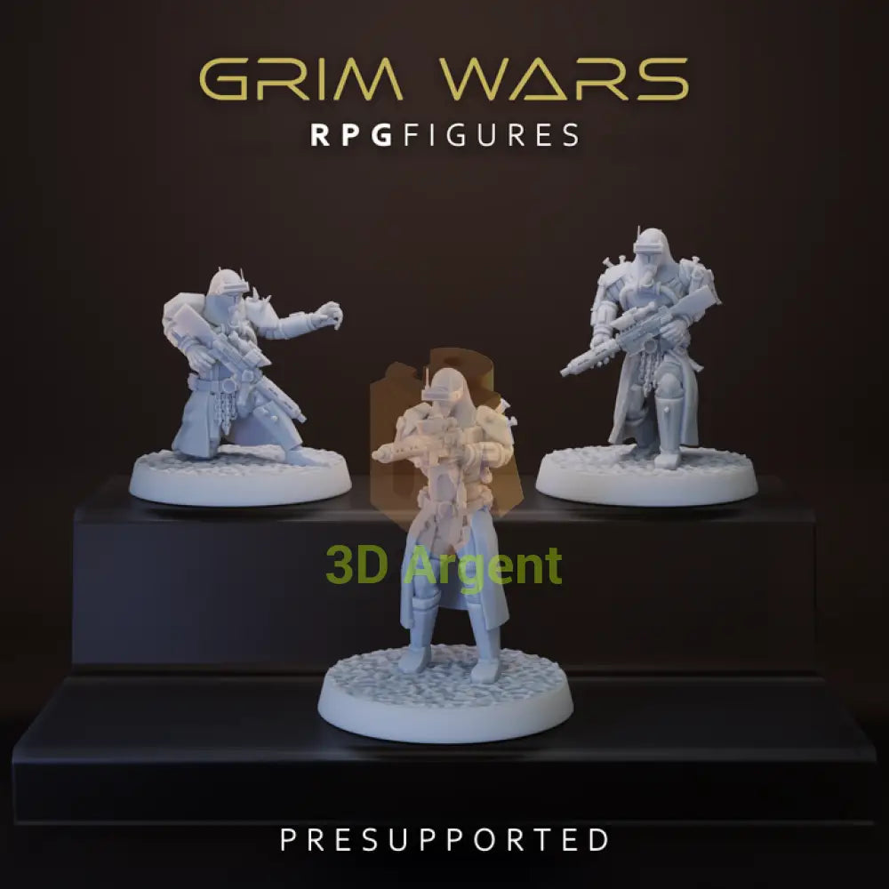Sand Wraiths 3x - Star Wars Legion Scale 3D Printed Resin Miniatures
