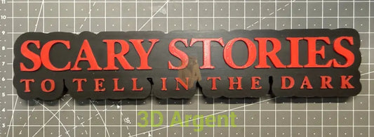 Scary Stories to Tell in the Dark Logo Sign 3D Printed Multi Colour Horror Display Decor Video Games & Consoles:Video