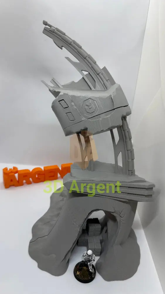 Scattered Wreckage Terrain Set – 2 sets | 28mm–32mm Sci-Fi Legion Miniature Scenery Toys & Games:Wargames &