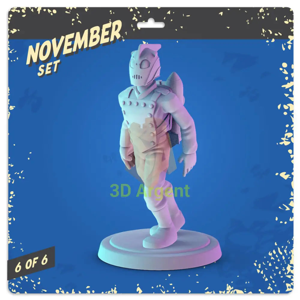 Sci-Fi Action Heroes Figures compatible D&D DragonLance Miniatures Pop Minis - 1 The Rocketeer - Toys & Games:Wargames
