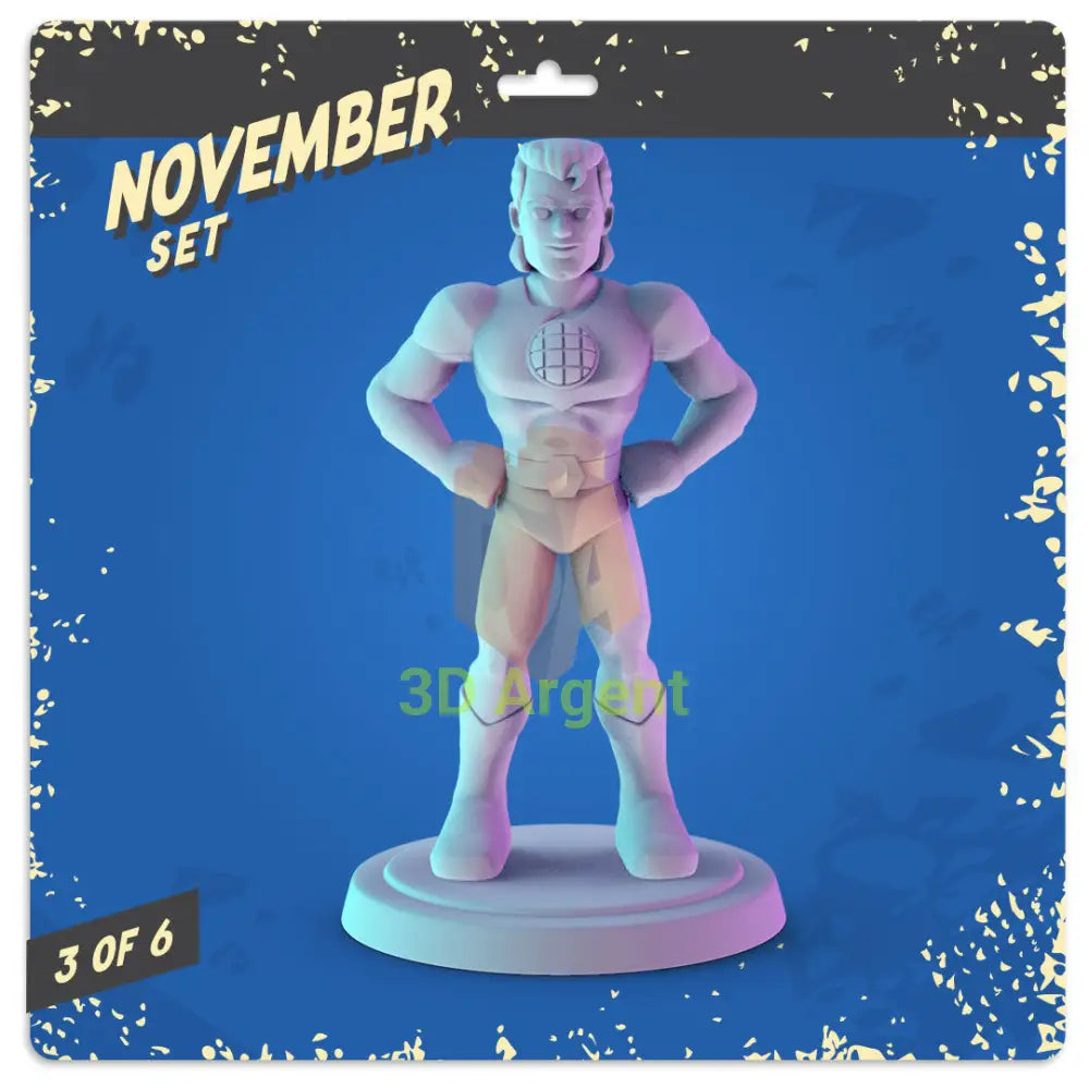 Sci-Fi Action Heroes Figures compatible D&D DragonLance Miniatures Pop Minis - 2 Captain Planet - Toys & Games:Wargames