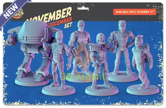 Sci-Fi Action Heroes Figures compatible D&D DragonLance Miniatures Pop Minis - All Figures - Toys & Games:Wargames &