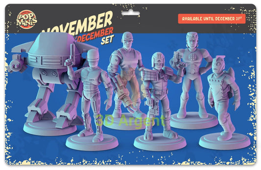 Sci-Fi Action Heroes Figures compatible D&D DragonLance Miniatures Pop Minis - All Figures - Toys & Games:Wargames &