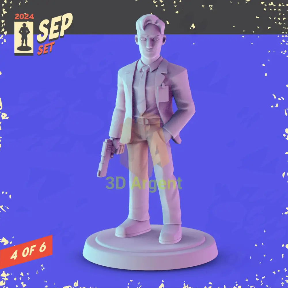 Sci-Fi Alien Icons Figures compatible D&D DragonLance Miniatures Pop Minis - 4 Mulder - Toys & Games:Wargames &