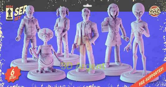 Sci-Fi Alien Icons Figures compatible D&D DragonLance Miniatures Pop Minis - All Figures - Toys & Games:Wargames &