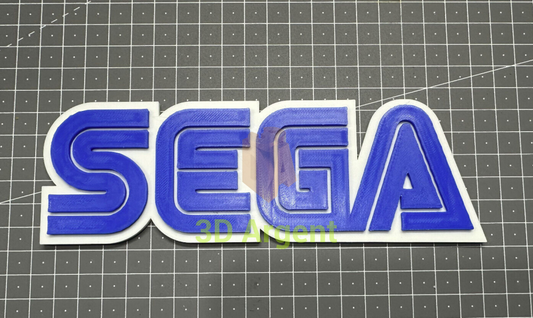 SEGA Logo - 3D Printed Sign Stand Video Games & Consoles:Video Game Merchandise