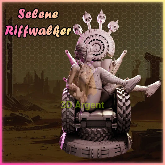 Selene Riffwalker – Ladies of Nuke City – Gilmorestudio 3D Printed Resin Miniature 32mm SFW