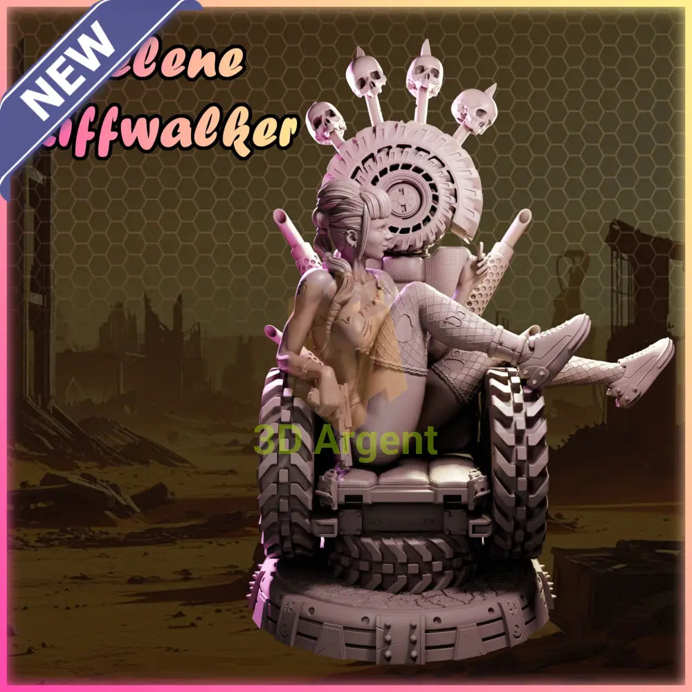 Selene Riffwalker – Ladies of Nuke City – Gilmorestudio 3D Printed Resin Miniature 32mm SFW
