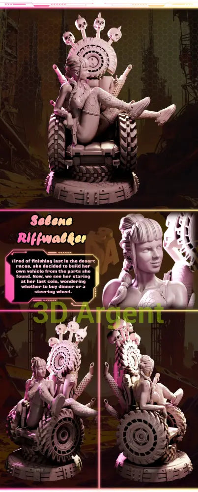 Selene Riffwalker – Ladies of Nuke City – Gilmorestudio 3D Printed Resin Miniature