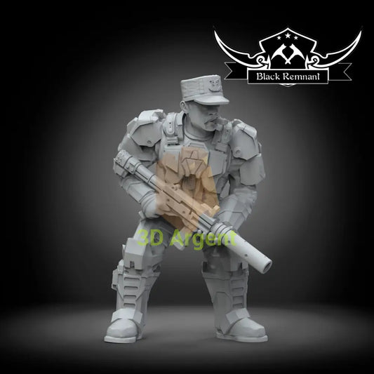 Sergeant A. Johnson | HALO Miniature | 3D Printed 12K Resin | Black Remnant | 28mm Legion Scale Toys & Games:Wargames &
