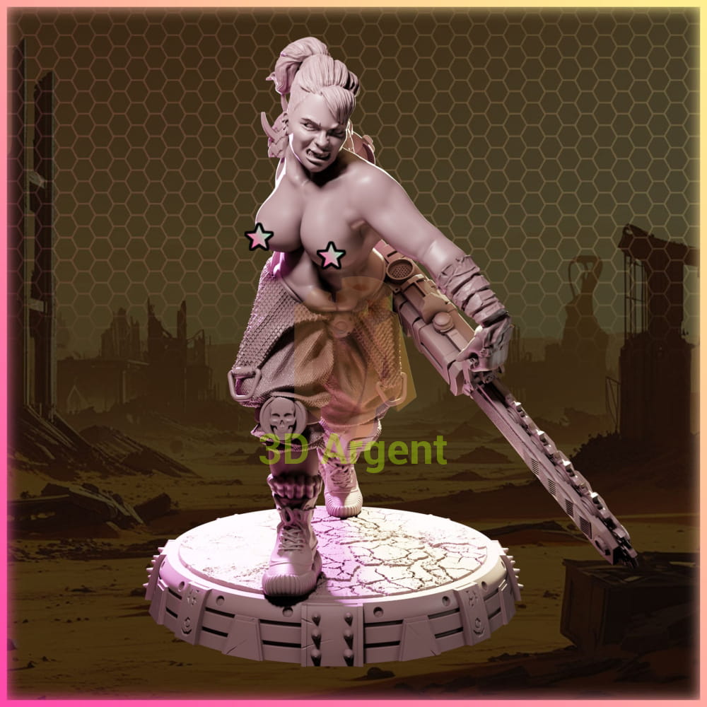 Severia Gault – Ladies of Nuke City – Gilmorestudio 3D Printed Resin Miniature 32mm NSFW