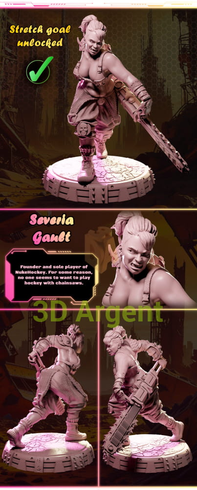 Severia Gault – Ladies of Nuke City – Gilmorestudio 3D Printed Resin Miniature
