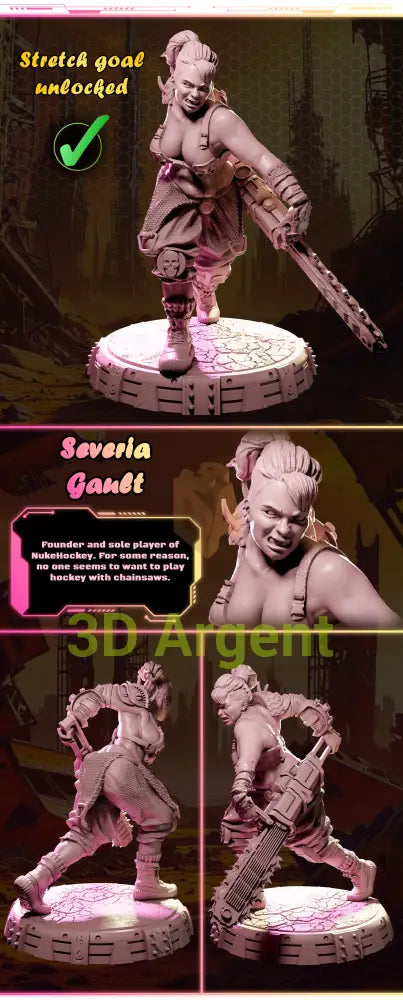 Severia Gault – Ladies of Nuke City – Gilmorestudio 3D Printed Resin Miniature