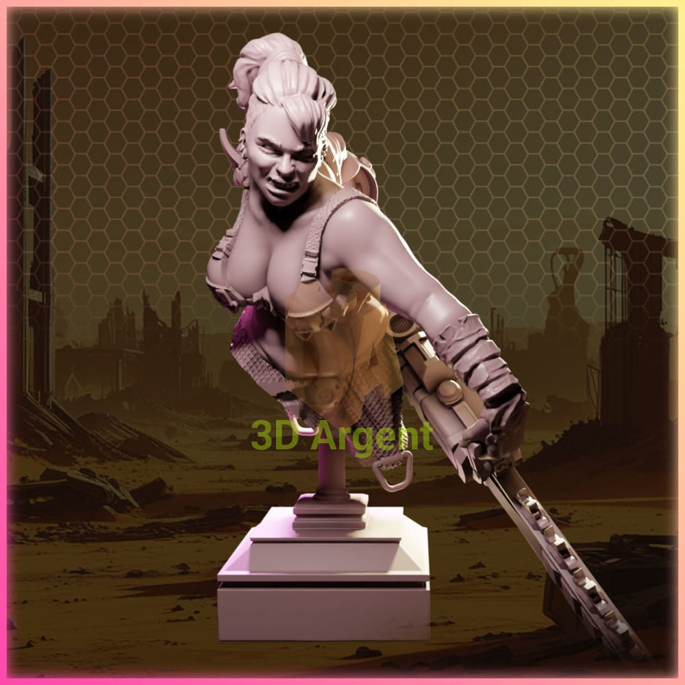 Severia Gault – Ladies of Nuke City – Gilmorestudio 3D Printed Resin Miniature Bust SFW