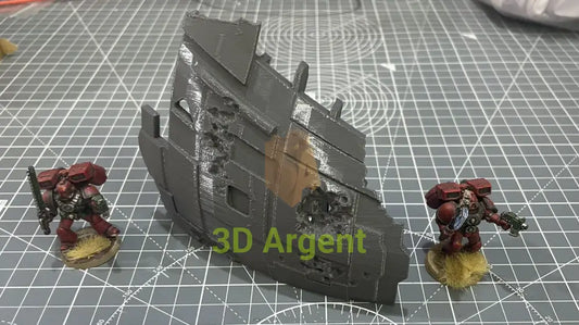 Ship Wreck Terrain 28mm Scenery Tabletop Legion 3D Printed Toys & Games:Wargames & Role-Playing:Scenery Props & Paint