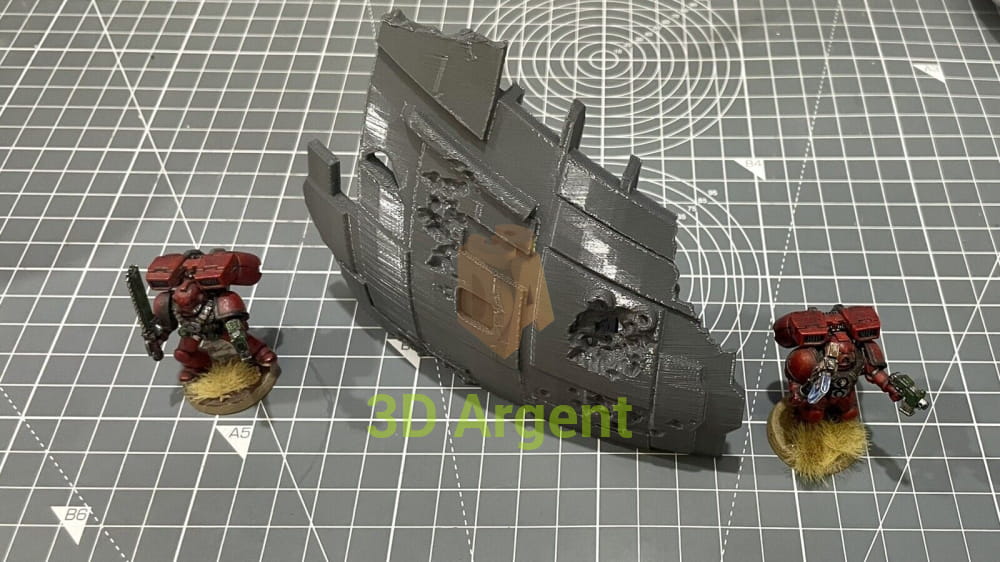 Ship Wreck Terrain 28mm Scenery Tabletop Legion 3D Printed Toys & Games:Wargames & Role-Playing:Scenery Props & Paint