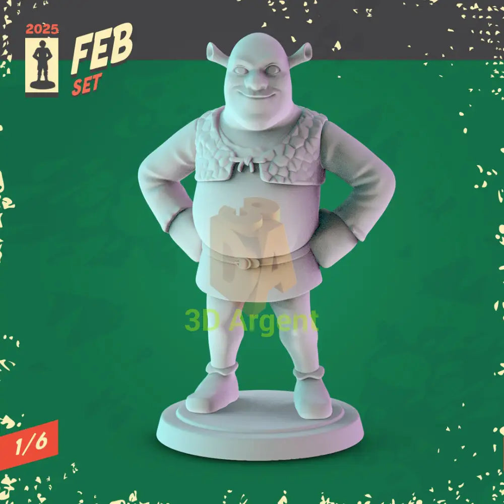 Shrek Miniatures – Shrek Donkey Fiona Puss in Boots Gingy Pinocchio 32 mm Resin Figures 1 Shrek Toys & Games:Wargames &