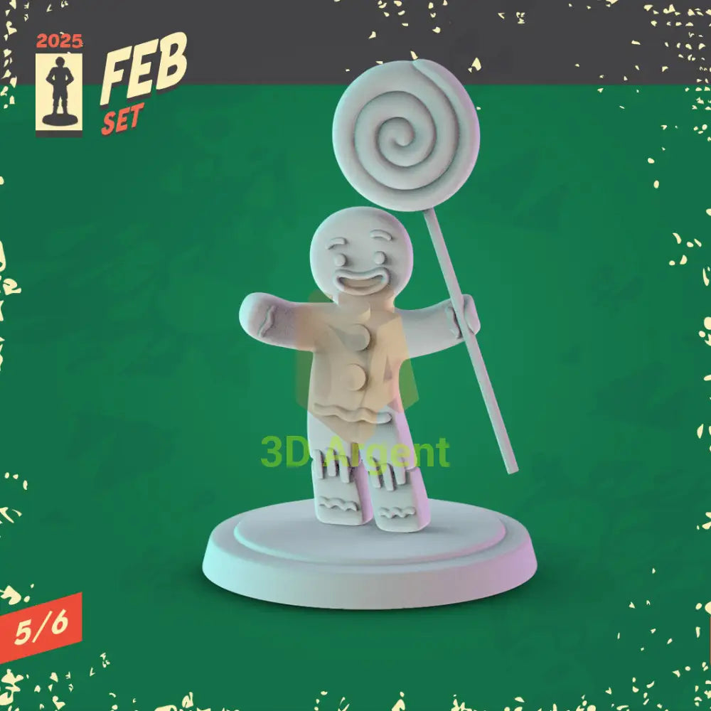 Shrek Miniatures – Shrek Donkey Fiona Puss in Boots Gingy Pinocchio 32 mm Resin Figures 5 Gingy Toys & Games:Wargames &