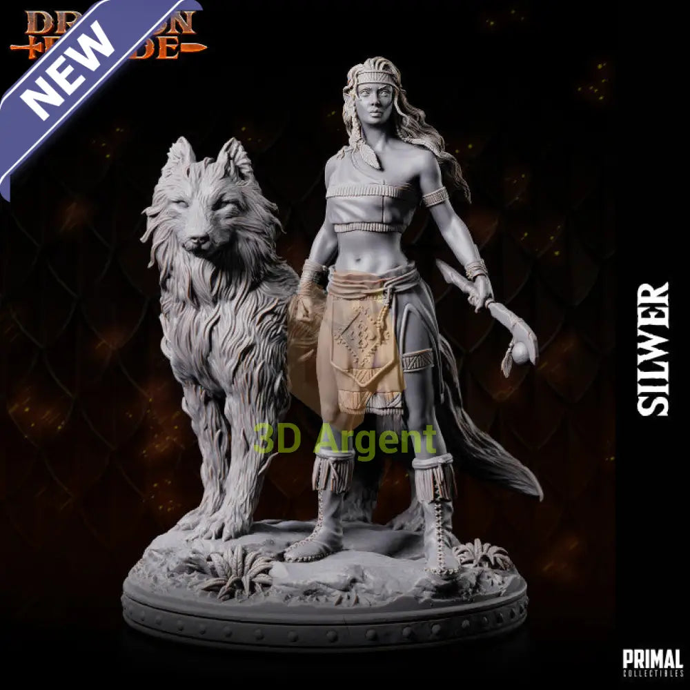 Silwer Dragon Elf – Dragonblade – Primal Collectibles Resin Miniature - Toys & Games:Wargames &