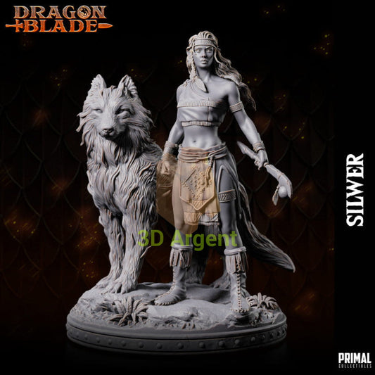 Silwer Dragon Elf – Dragonblade – Primal Collectibles Resin Miniature - Toys & Games:Wargames &
