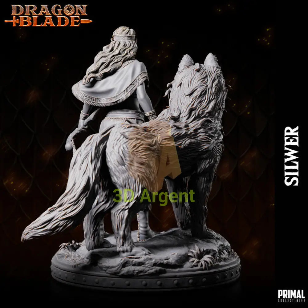 Silwer Dragon Elf – Dragonblade – Primal Collectibles Resin Miniature - Toys & Games:Wargames &