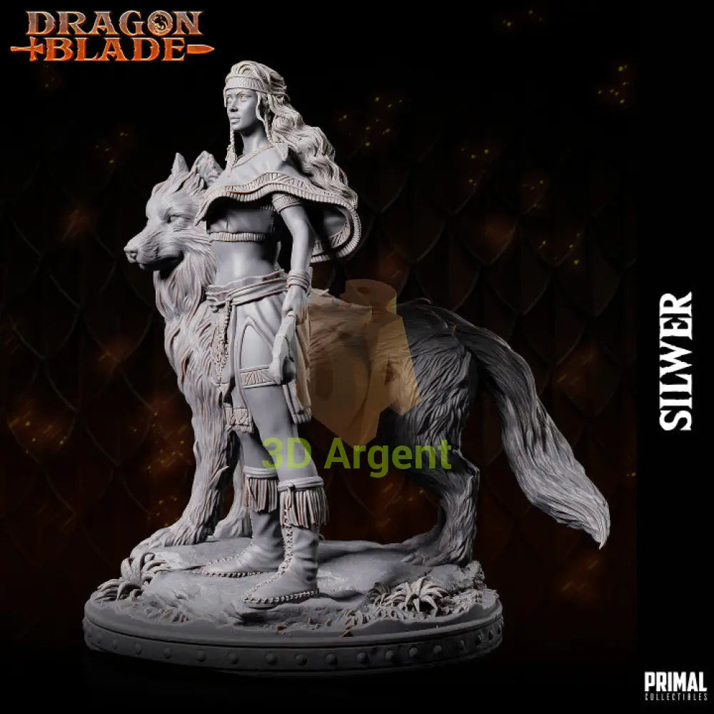Silwer Dragon Elf – Dragonblade – Primal Collectibles Resin Miniature - Toys & Games:Wargames &