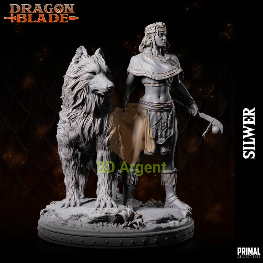 Silwer Dragon Elf – Dragonblade – Primal Collectibles Resin Miniature - Toys & Games:Wargames &