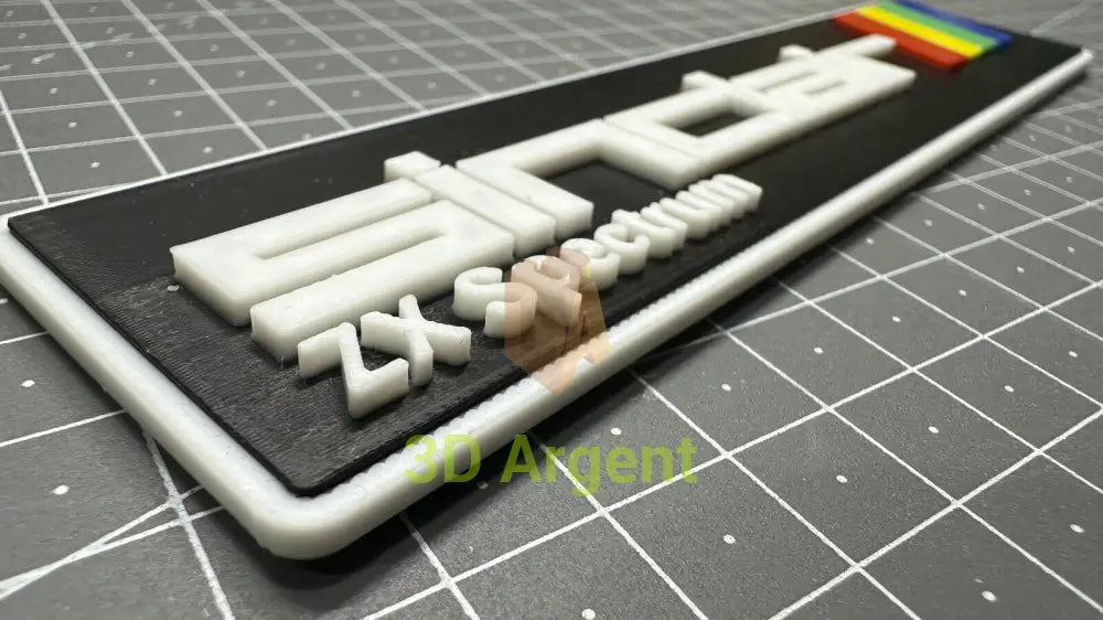 Sinclair ZX Spectrum Logo - 3D Printed Sign Stand Computers/Tablets & Networking:Vintage Computing:Vintage Parts &
