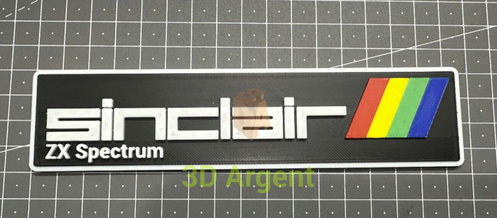 Sinclair ZX Spectrum Logo - 3D Printed Sign Stand Computers/Tablets & Networking:Vintage Computing:Vintage Parts &