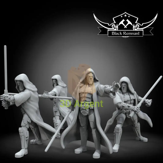 Sith acolythes from SWTOR | Star Wars Legion Scale | 3D Printed Resin Miniature | Black Remnant Miniatures | 12K High