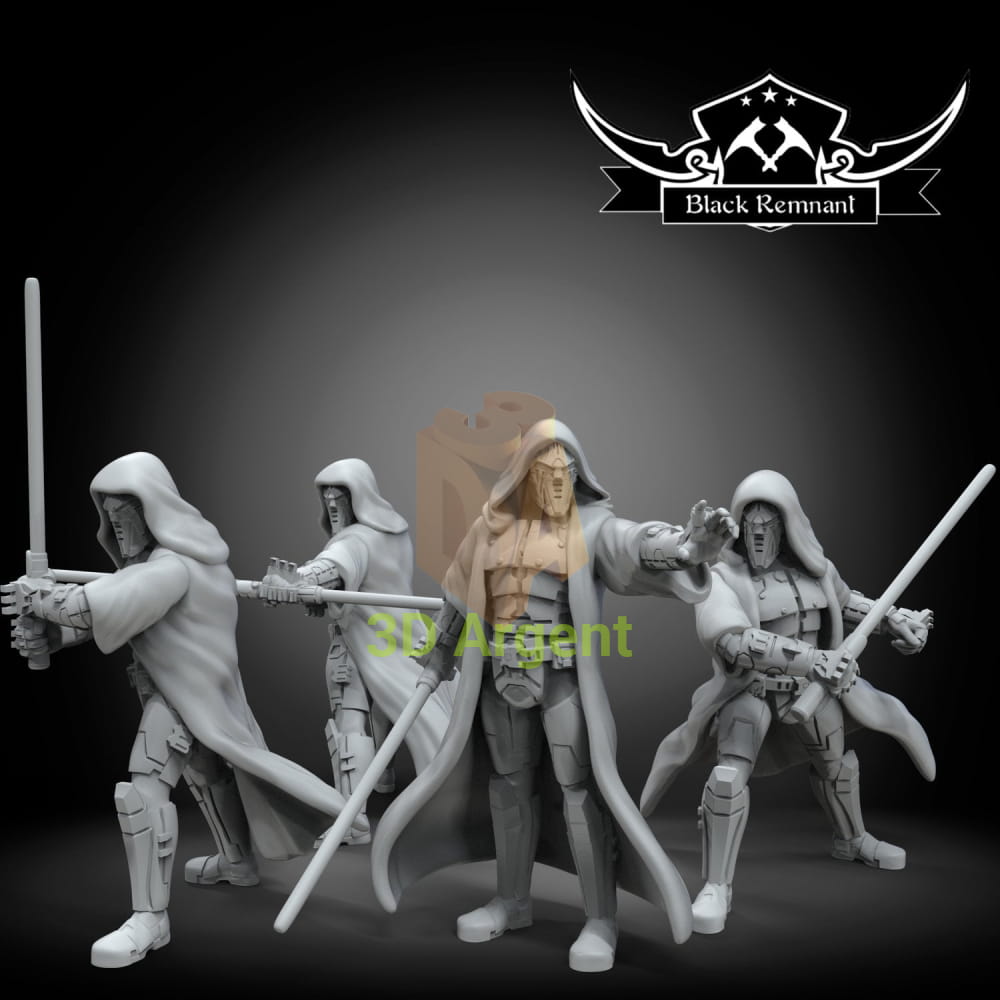 Sith acolythes from SWTOR | Star Wars Legion Scale | 3D Printed Resin Miniature | Black Remnant Miniatures | 12K High