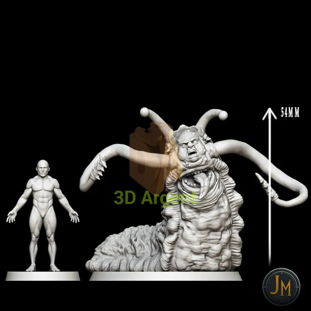 Slitherman Monster - Dungeons and Dragons (D&D) DragonLance Frostgrave Fantasy 3D Printed Resin Miniatures Toys &