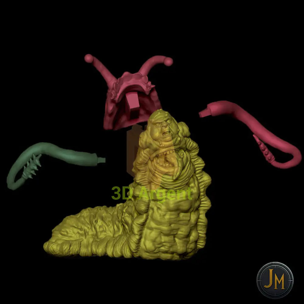 Slitherman Monster - Dungeons and Dragons (D&D) DragonLance Frostgrave Fantasy 3D Printed Resin Miniatures Toys &