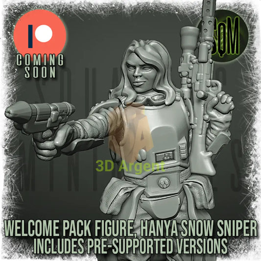 Snow Trooper Hanya Sniper Star Wars Legion compatible 3D Resin Miniatures Squamous Toys & Games:Wargames &