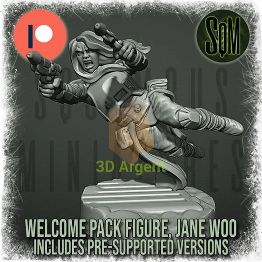 Snow Trooper Jane Woo Star Wars Legion compatible 3D Resin Miniatures Squamous Toys & Games:Wargames &