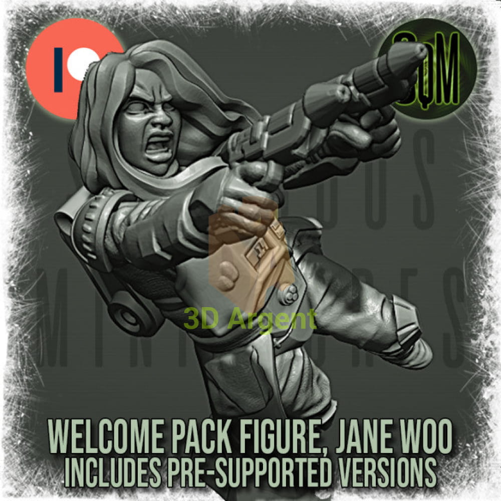 Snow Trooper Jane Woo Star Wars Legion compatible 3D Resin Miniatures Squamous Toys & Games:Wargames &