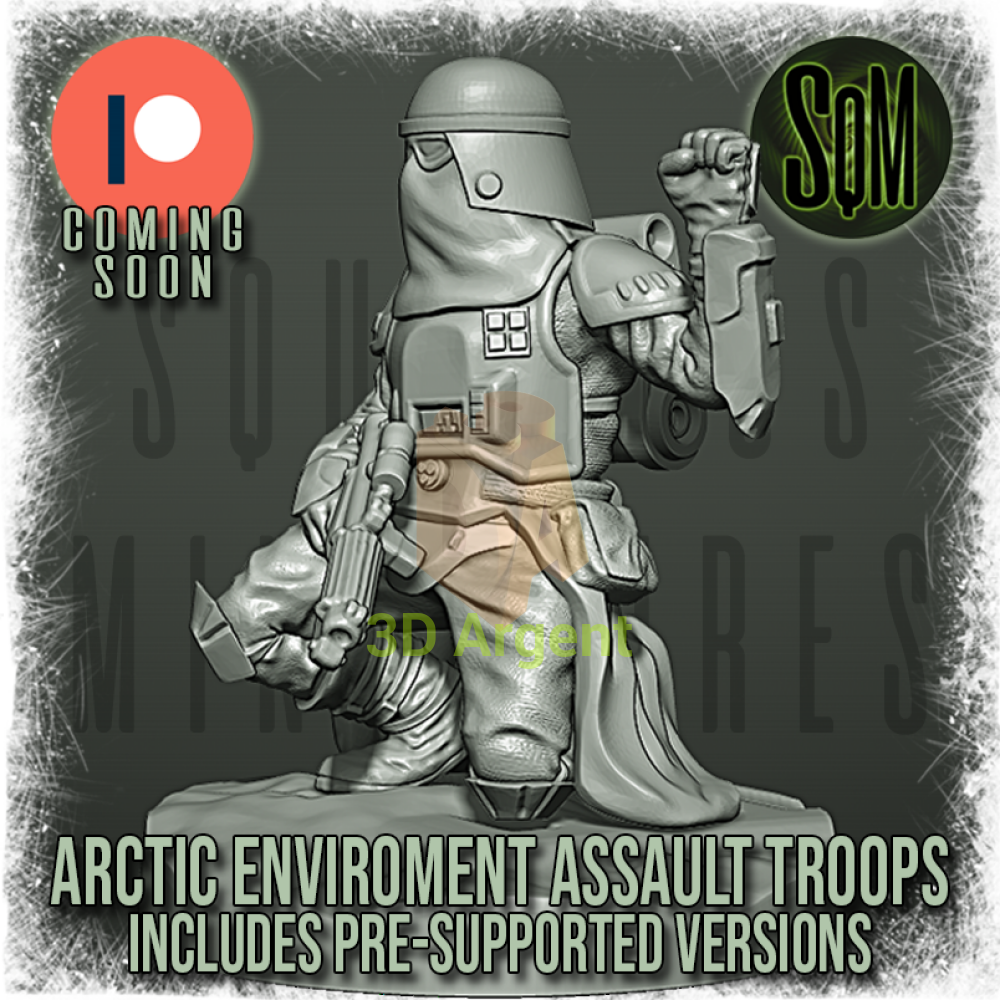 Snow Trooper Squad 12x Star Wars Legion compatible 3D Resin Miniatures Squamous Toys & Games:Wargames &