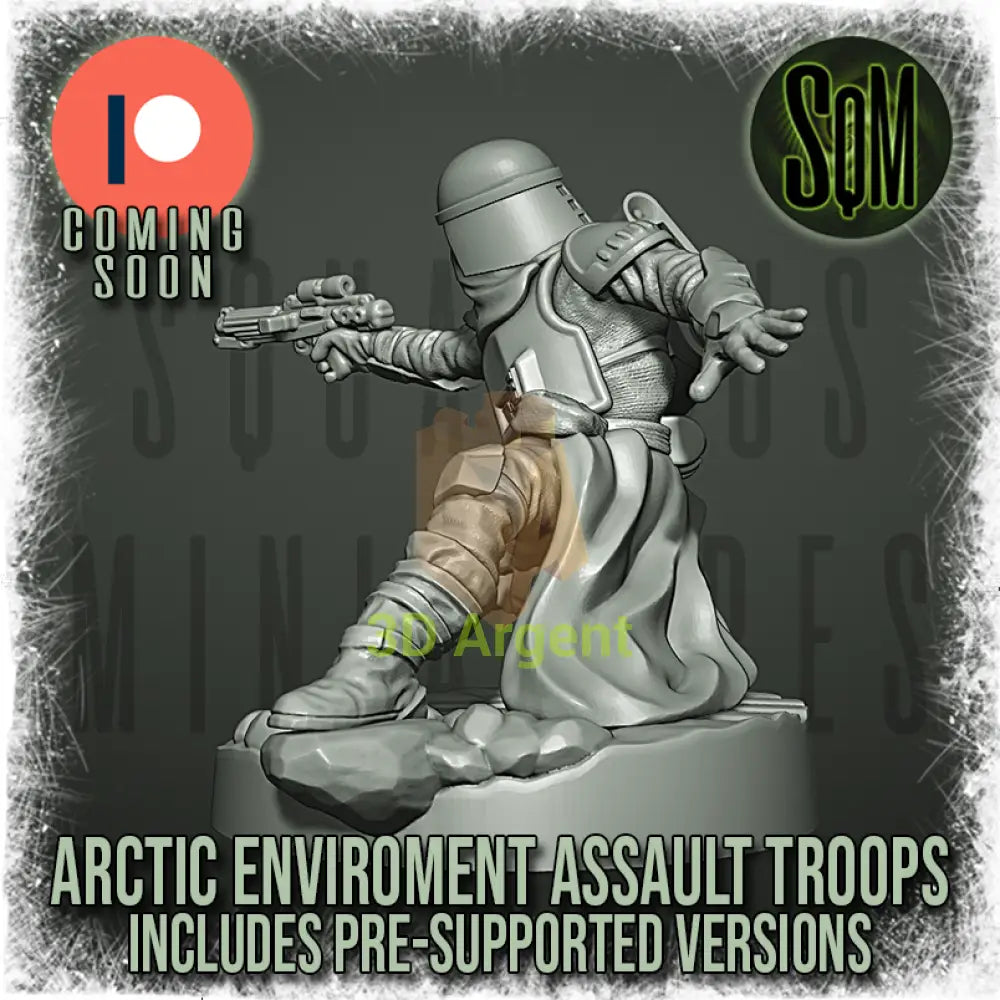 Snow Trooper Squad 12x Star Wars Legion compatible 3D Resin Miniatures Squamous Toys & Games:Wargames &