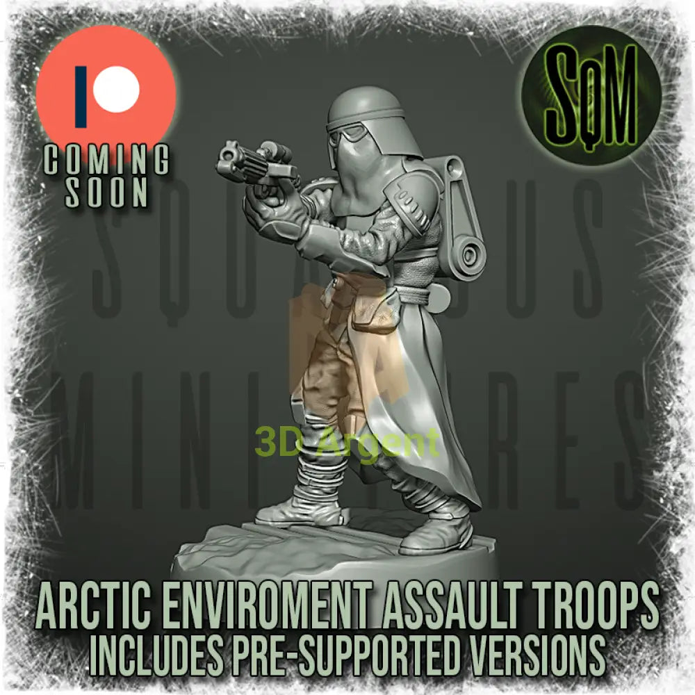 Snow Trooper Squad 12x Star Wars Legion compatible 3D Resin Miniatures Squamous Toys & Games:Wargames &