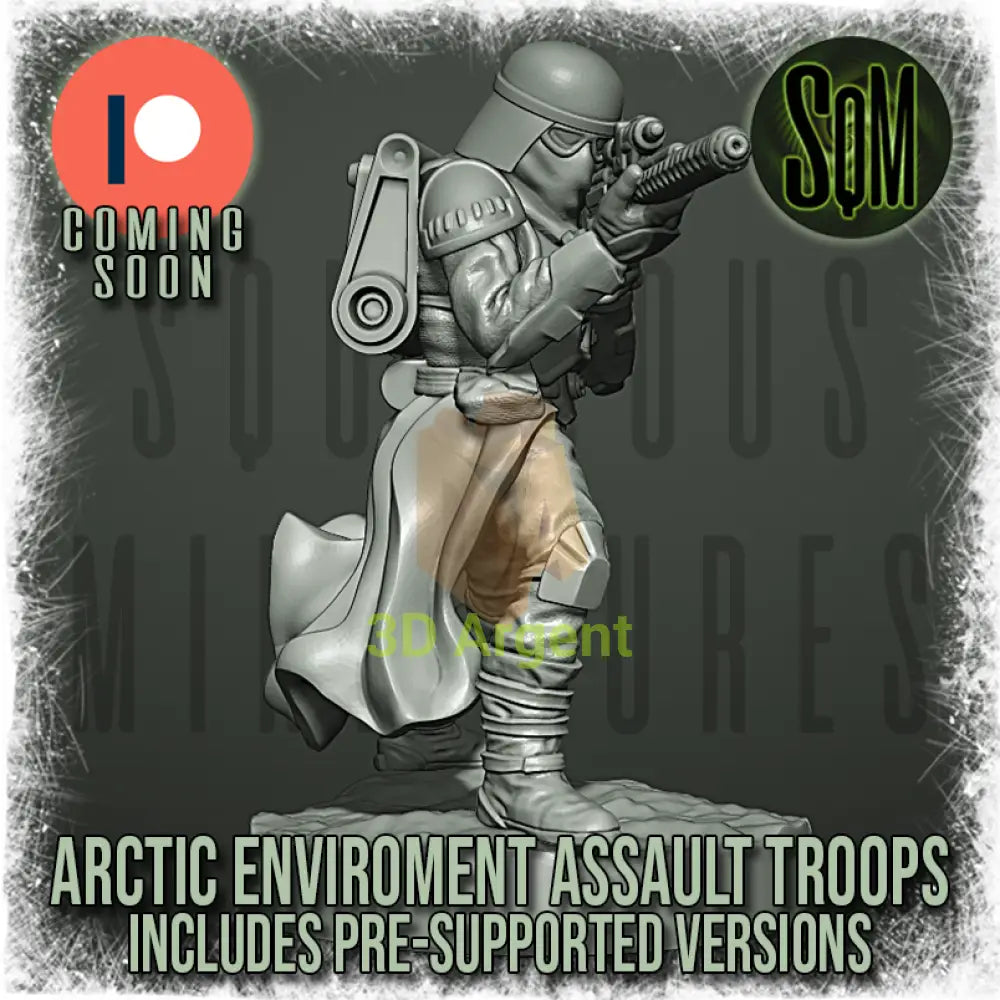 Snow Trooper Squad 12x Star Wars Legion compatible 3D Resin Miniatures Squamous Toys & Games:Wargames &